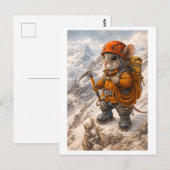 Karriere-Maus als Bergsteiger Postkarte (Vorne/Hinten)