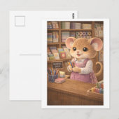 Karriere Maus als Besitzer eines Schreibwarengesch Postkarte (Vorne/Hinten)