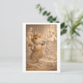 Karriere Maus als Bildhauer Postkarte (Stehend Vorderseite)