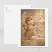 Karriere Maus als Bildhauer Postkarte (Vorne/Hinten)