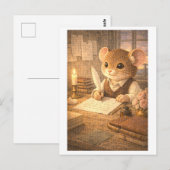 Karriere Maus als Dichter Postkarte (Vorne/Hinten)