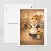 Karriere Maus als Dienstmädchen Postkarte (Vorne/Hinten)