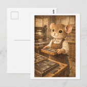 Karriere-Maus als Drucker Postkarte (Vorne/Hinten)