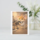 Karriere Maus als Fotograf Postkarte (Stehend Vorderseite)