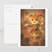 Karriere Maus als Hofnarr Postkarte (Vorne/Hinten)