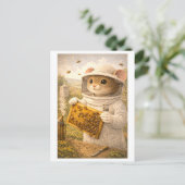 Karriere Maus als Imker Postkarte (Stehend Vorderseite)