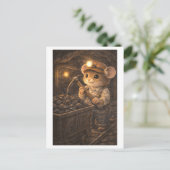 Karriere Maus als Kohlebergmann Postkarte (Stehend Vorderseite)