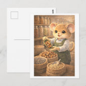 Karriere Maus als Lebensmittelhändler Postkarte (Vorne/Hinten)