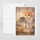 Karriere Maus als Optiker Postkarte (Vorne/Hinten)