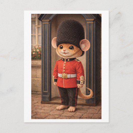 Karriere Maus als Palastwache Postkarte (Vorderseite)