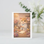 Karriere Maus als Parfümeur Postkarte (Stehend Vorderseite)