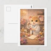 Karriere Maus als Parfümeur Postkarte (Vorne/Hinten)