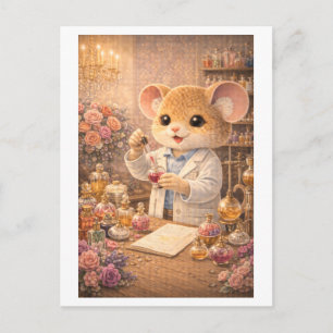 Karriere Maus als Parfümeur Postkarte