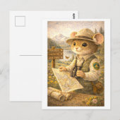 Karriere-Maus als Parkranger Postkarte (Vorne/Hinten)