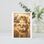 Karriere Maus als Pilot Postkarte (Stehend Vorderseite)
