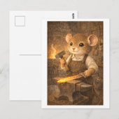 Karriere-Maus als Schmied Postkarte (Vorne/Hinten)