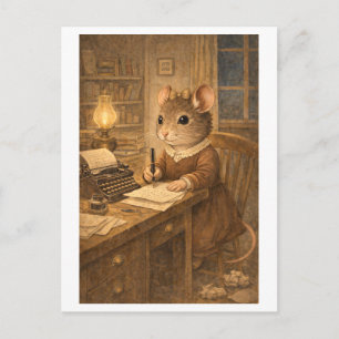 Karriere-Maus als Schriftsteller/Autor Postkarte