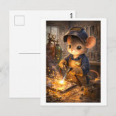 Karriere Maus als Schweißer Postkarte (Vorne/Hinten)