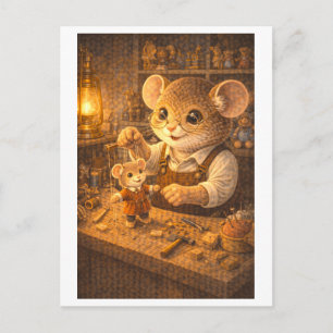 Karriere Maus als Spielzeugmacher Postkarte