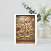 Karriere Maus als Tierpfleger Postkarte (Stehend Vorderseite)