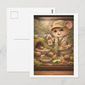 Karriere Maus als Tierpfleger Postkarte (Vorne/Hinten)