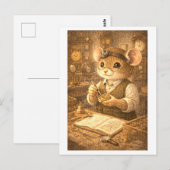 Karriere Maus als Uhrmacher Postkarte (Vorne/Hinten)