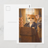 Karriere-Maus als US-Präsident Postkarte (Vorne/Hinten)