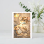 Karriere Maus als Zahnarzt Postkarte (Stehend Vorderseite)