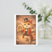 Karriere Maus als Zirkusdirektor Postkarte (Stehend Vorderseite)