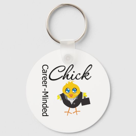 Karriere-Minded Chick Schlüsselanhänger (Vorderseite)