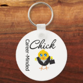 Karriere-Minded Chick Schlüsselanhänger (Vorderseite)