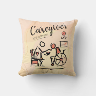 Karriere ...mit allem Herzen. Geschenk Kissen