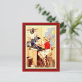 Karriere mit links postkarte (Stehend Vorderseite)