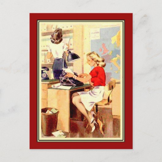 Karriere mit links postkarte (Vorderseite)