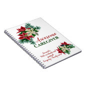 Karriere Vielen Dank Dankbarkeit Floral Poinsettia Notizblock (Rechte Seite)