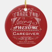 Karriere Vielen Dank für Ihre Anerkennung Keramik Ornament (Hinten)