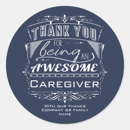 Karriere Vielen Dank für Ihre Anerkennung Runder Aufkleber (Vorderseite)