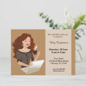 Karrierefrau Einladung (Stehend Vorderseite)