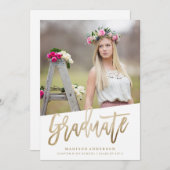 Karrierefreie Imitate Foil Abschluss Einladung (Vorne/Hinten)