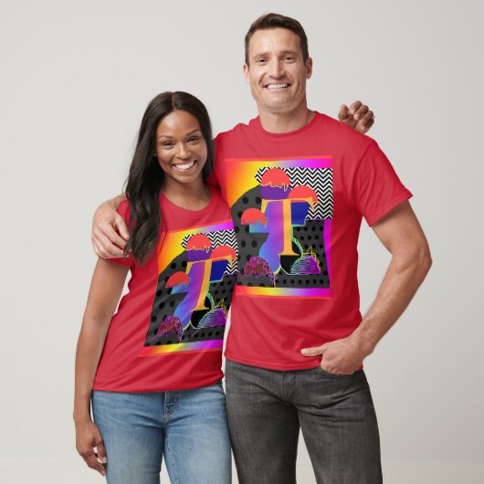 Karrierefreie Initial T Maroon Basic Men's T-Shirt (Unisex)