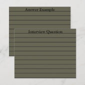 Karrierevorbereitende Flashkarten (Vorne/Hinten)