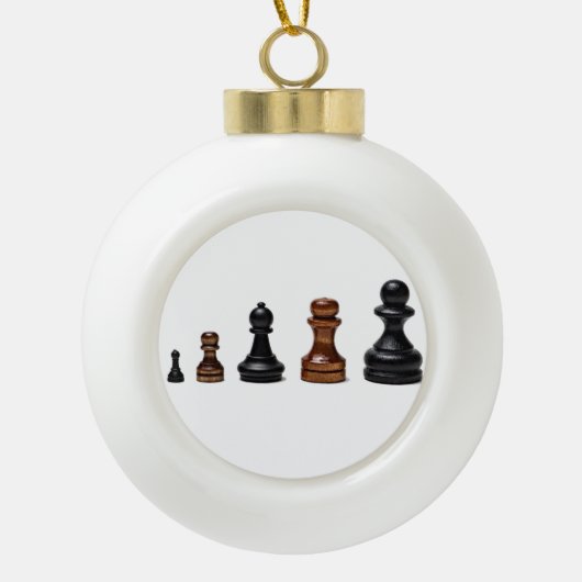 Karriereweg Keramik Kugel-Ornament (Vorderseite)