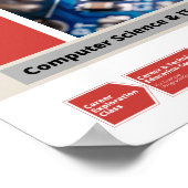 Karriereweg-Poster für Computerwissenschaften Poster (Ecke)