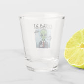 Karriereziele: Area 51 "Mitarbeiter des Monats" Schnapsglas (Rückseite)