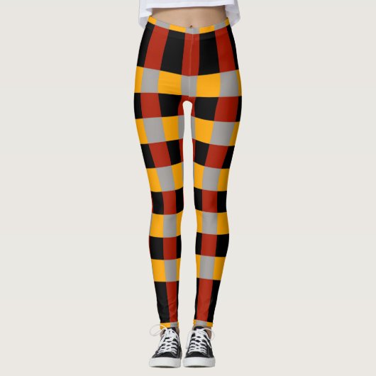 Karrierte Leggings (Vorderseite)