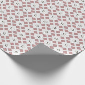 Karriertes Arabesque-Wrapping-Papier Geschenkpapier (Ecke)