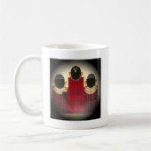 Karriertes Portrait der Masai-Familie Kaffeetasse (Links)
