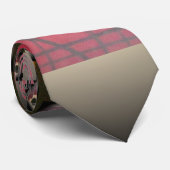 Karriertes Portrait der Masai-Familie Krawatte (Gerollt)