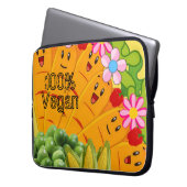 Karrosen-Karotten, 100 % Vegan Laptopschutzhülle (Vorderseite Links)