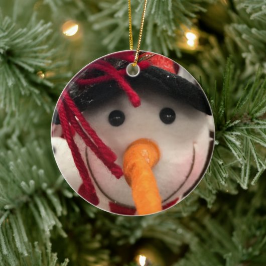 "KARROT NOSED SNOWMAN ORNAMENT** UND GESCHENKE KERAMIK ORNAMENT (Baum)